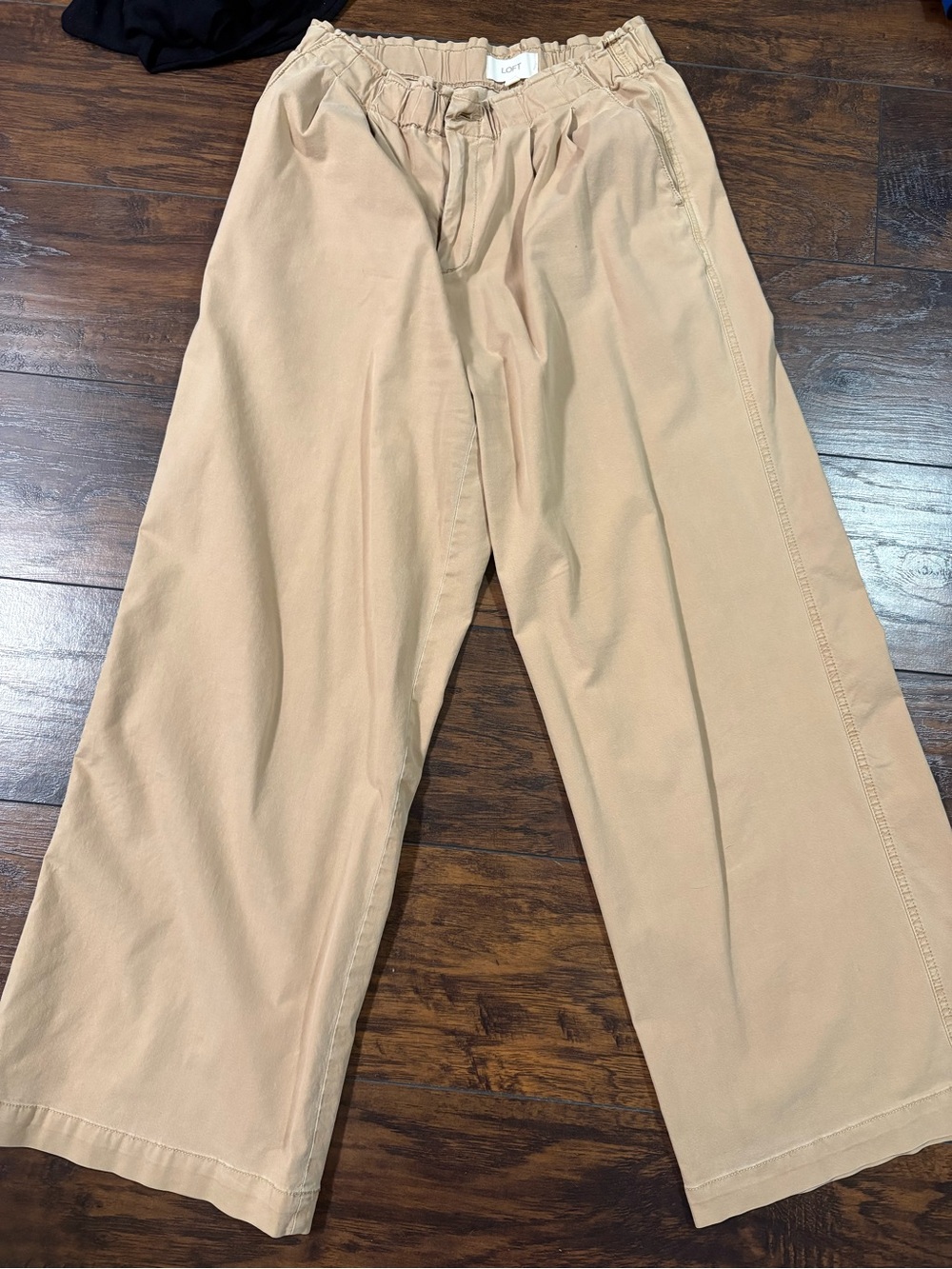 LOFT Emory wide leg pants